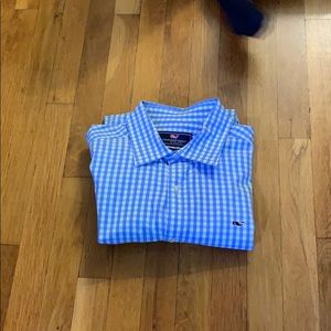 Vineyard Vines Gingham Whale Shirt